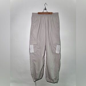Adidas Cargo Parachute Track Pants NWT Baggy Fit Beige Y2K